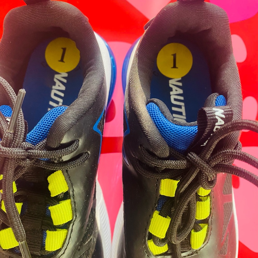 Nautica Black and Blue Sneakers